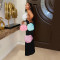 Fashion women's solid color floral dress long skirt