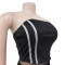 Fashion women's solid color sleeveless two-piece set new style