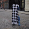 Splicing cardigan, double-layer thick sweater with star pattern, fashionable casual sweater