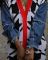 Splicing cardigan, double-layer thick sweater with star pattern, fashionable casual sweater