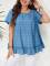 New women's solid color round neck ruffled hem short sleeved top   8 COLORS