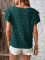 Spring and summer new round neck double ruffle sleeves casual top for women