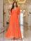 Casual mid sleeve slim fit European and American women's dress