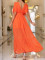 Casual mid sleeve slim fit European and American women's dress