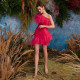 Tailored banquet slim fit hip hugging evening gown two-piece set