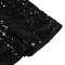 Sleeveless strapless waist cinching slim fit sequin dress