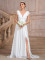 Summer velvet collar chiffon slit elegant slim fit banquet women's evening dress