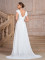Summer velvet collar chiffon slit elegant slim fit banquet women's evening dress