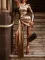 New oblique shoulder solid color dress, mid skirt