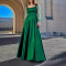 New strapless solid color dress, long skirt