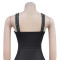 Fashionable women's suspender hot stamping medium long dress new