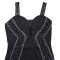 Fashionable women's suspender hot stamping medium long dress new