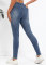 Fashionable slim fit trend solid color denim shorts