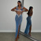 ashionable and sexy mesh rhinestone dress with transparent sleeveless slim fit long skirt