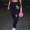 Personalized printed fleece pocket drawstring sports shorts