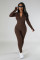 New milk silk fleece casual zipper sports jumpsuit