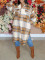 Checkered shirt, long sleeved long sleeved thin jacket