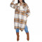 Checkered shirt, long sleeved long sleeved thin jacket