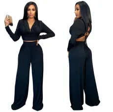 New fashion and sexy backless two-piece set