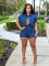 Summer street sexy stretch denim jumpsuit