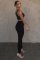 Fashionable and sexy slim fit ribbed casual pants