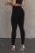 Fashionable and sexy slim fit ribbed casual pants