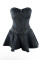 Sleeveless fashion temperament denim sexy spicy girl A-line mini dress