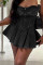 Sleeveless fashion temperament denim sexy spicy girl A-line mini dress