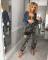 Fashionable classic work pants with multiple pockets camouflage work pants and waist belt