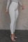 Fashionable and sexy slim fit ribbed casual pants