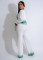 Hot selling knitted cardigan striped patchwork casual set (3-piece set)