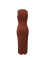 U-neck camisole tight fitting dress