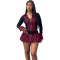 Sexy machine eye strap fluffy skirt pants set with safety pants included
