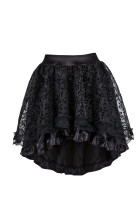 corest paired with short skirt  2colors