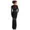 Fashion women's rhinestone mesh dress long skirt new