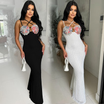Fashion women's sleeveless camisole dress long skirt new