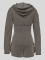 Two piece set of fashionable women's jumpsuit shorts for spring and summer, with ultra short long sleeves
