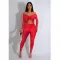 Collar twisted hollow exposed navel sexy high waisted long sleeved jumpsuit
