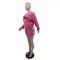 Fashion casual suit embroidered loose long sleeved sweatshirt two-piece set