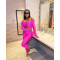 Collar twisted hollow exposed navel sexy high waisted long sleeved jumpsuit
