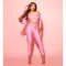 Collar twisted hollow exposed navel sexy high waisted long sleeved jumpsuit