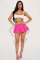Mini skirt with sexy lining and A-line pleated skirt