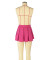 Mini skirt with sexy lining and A-line pleated skirt