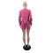 Fashion casual suit embroidered loose long sleeved sweatshirt two-piece set