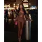 Collar twisted hollow exposed navel sexy high waisted long sleeved jumpsuit