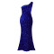 Fashionable sloping shoulder sexy slit long skirt sequined dress long skirt