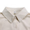 Women's collar solid color fashionable loose casual button up shirt skirt irregular European and American dress