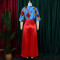 Short sleeved printed shirt casual loose wide leg set African two-piece set