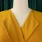 OL fashion suit collar with pleats and waist cinching, plus size African dress