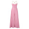 Fashionable and sexy chain hanging neck high waist sexy backless wide leg pleated jumpsuit